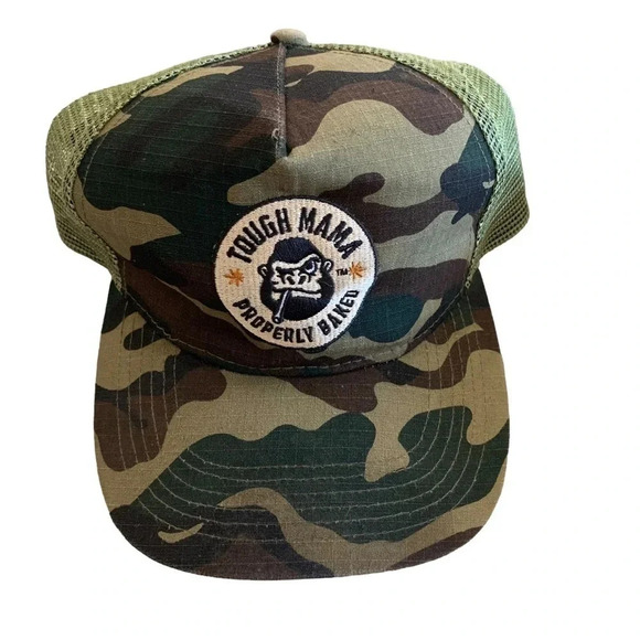 Tough Mama Properly Baked snap back Camo hat - Picture 1 of 3